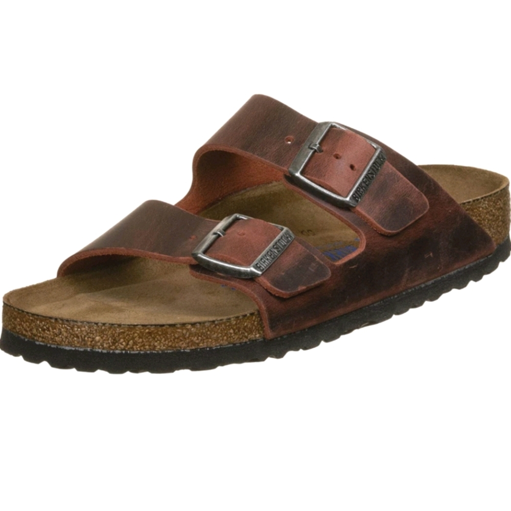 Birkenstocks Oiled Leather Strap Sandals